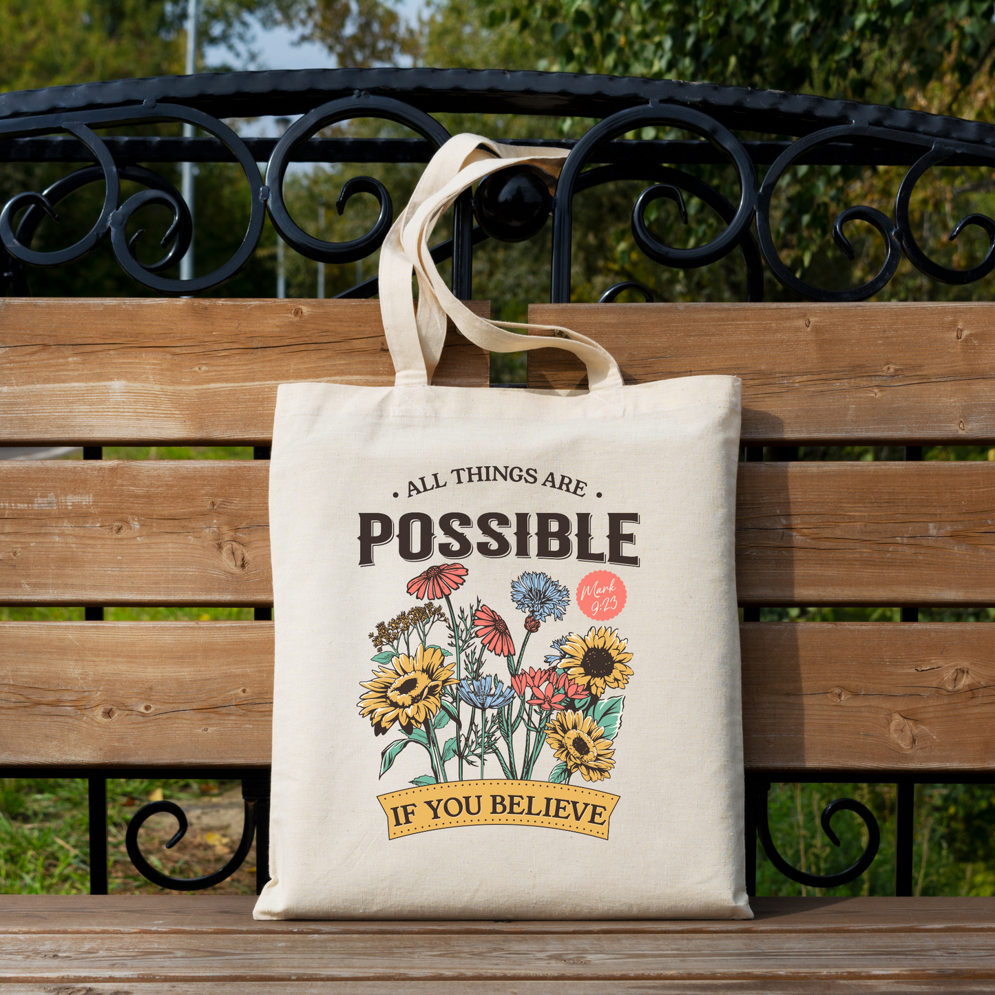 Bible Tote Bag All Things Are Possible