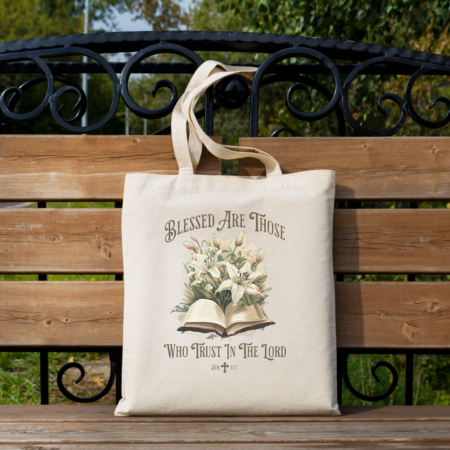 Bible Tote Bag, Blessed Are Those