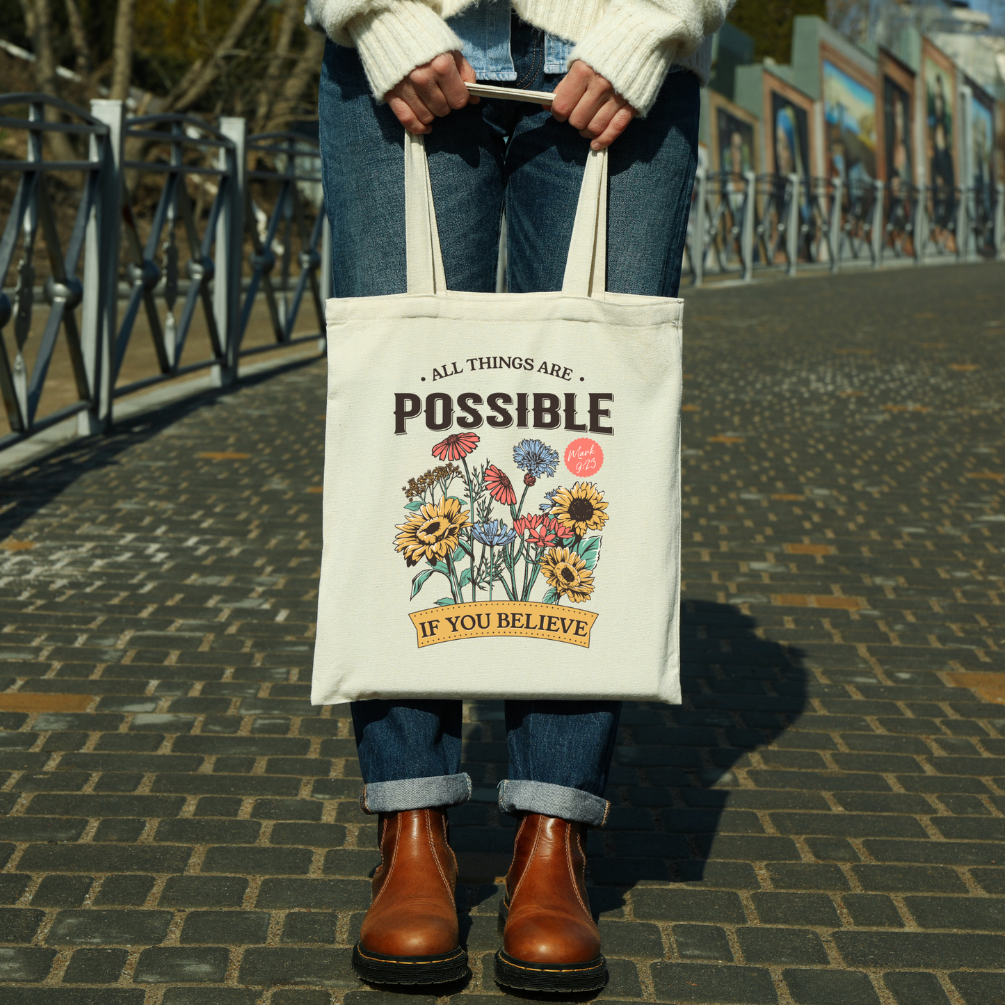 Bible Tote Bag All Things Are Possible