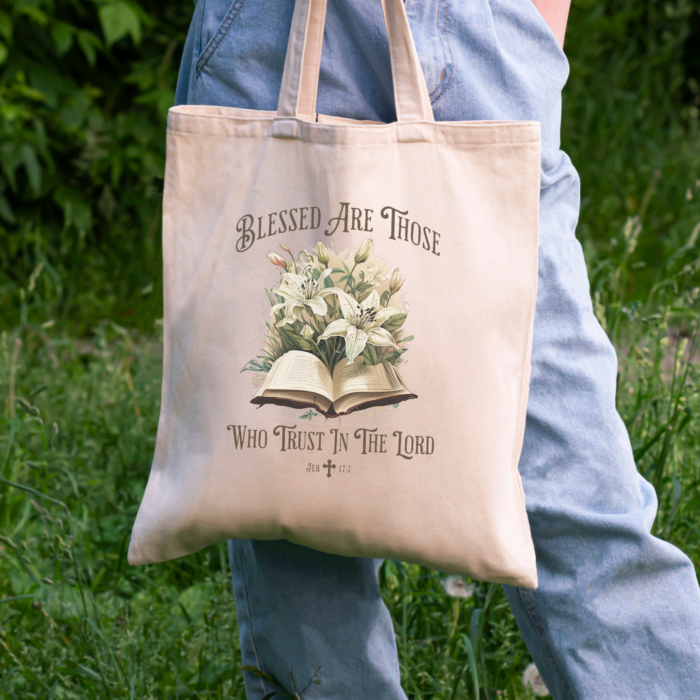 Bible Tote Bag, Blessed Are Those