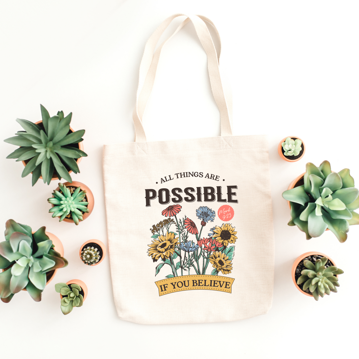 Bible Tote Bag All Things Are Possible