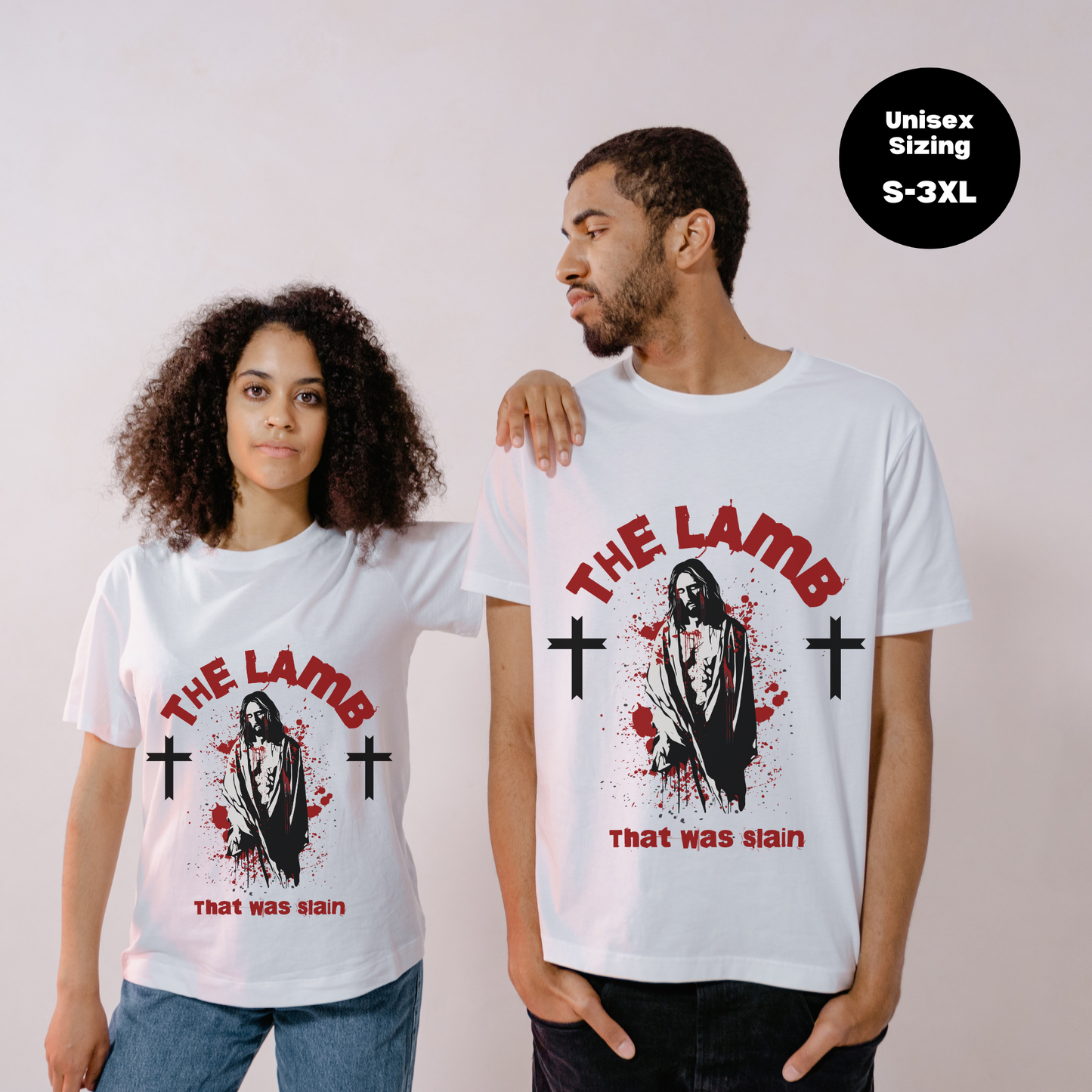 Christian Streetwear, Christian Graphic T Shirt, The Lamb That Was Slain Jesus Shirt