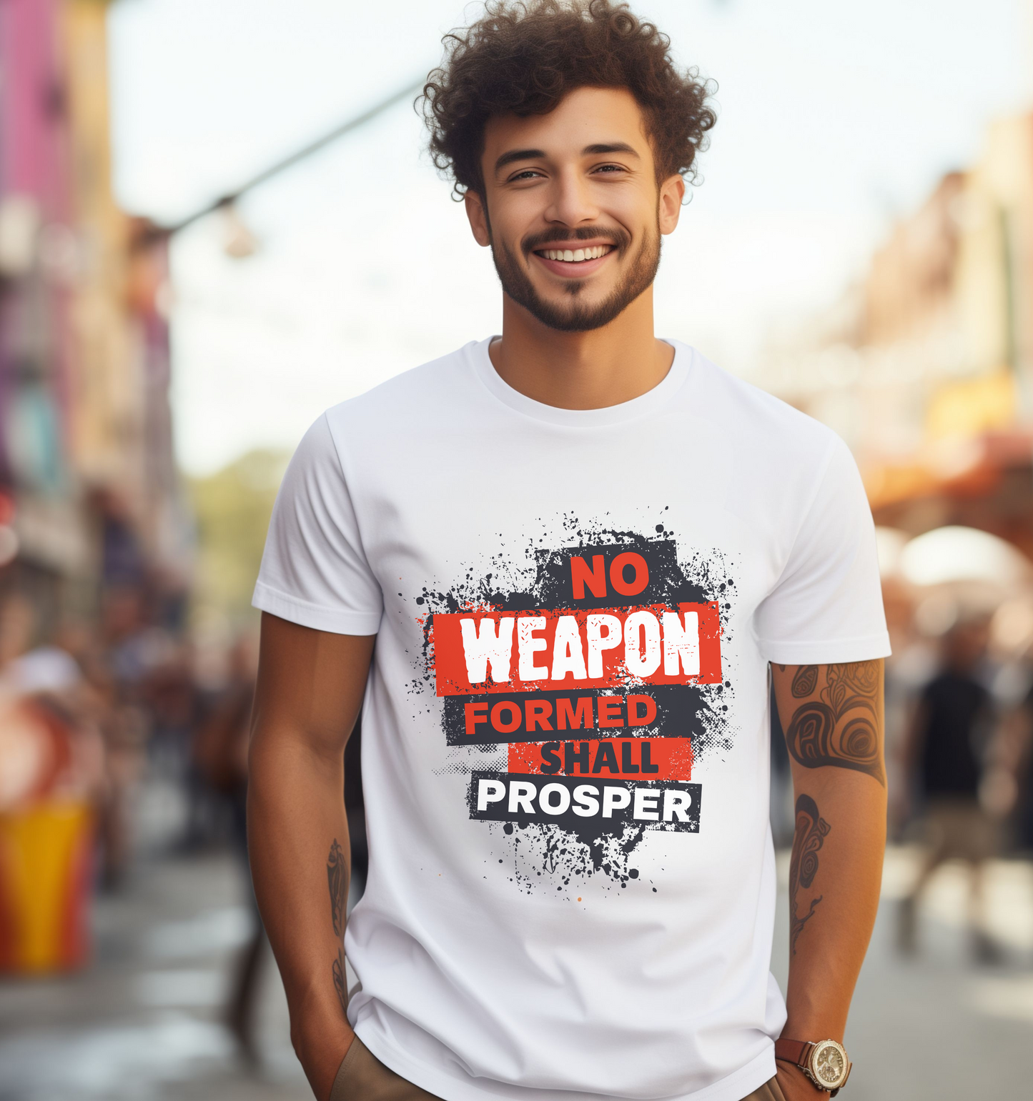 Unisex Urban Street Style Graffiti Christian Streetwear Graphic T-Shirt, Isaiah 54:7 Bible Verse Shirt, Christian Tee